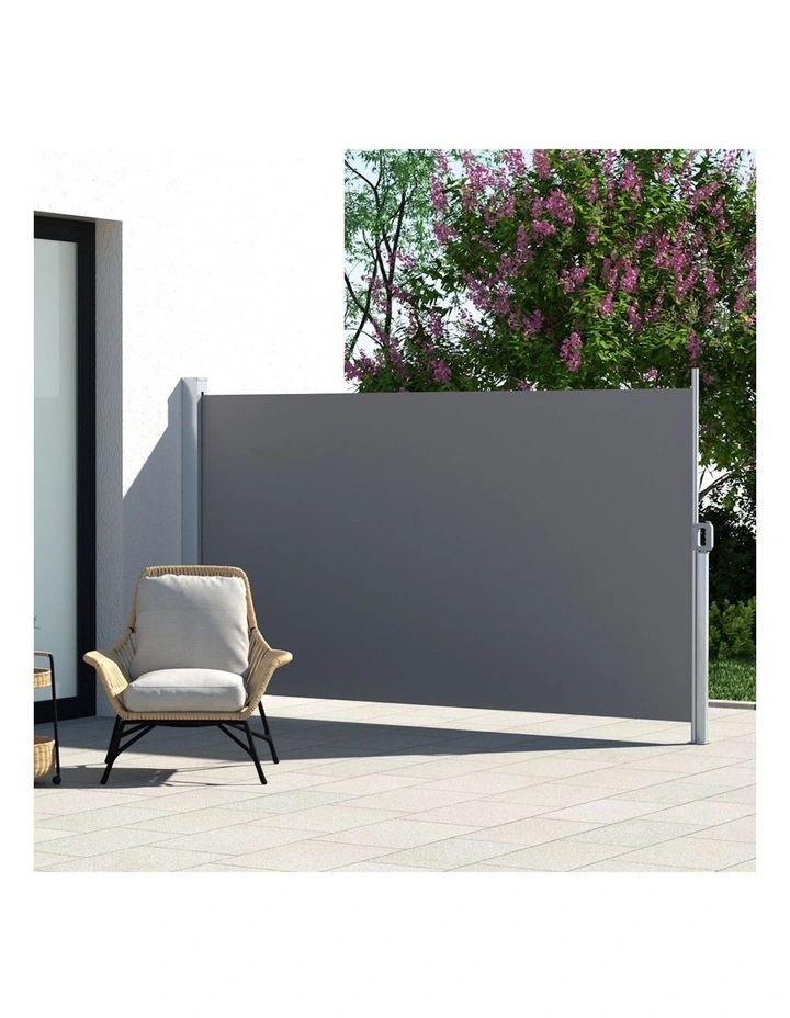 Retractable Side Awning in Grey
