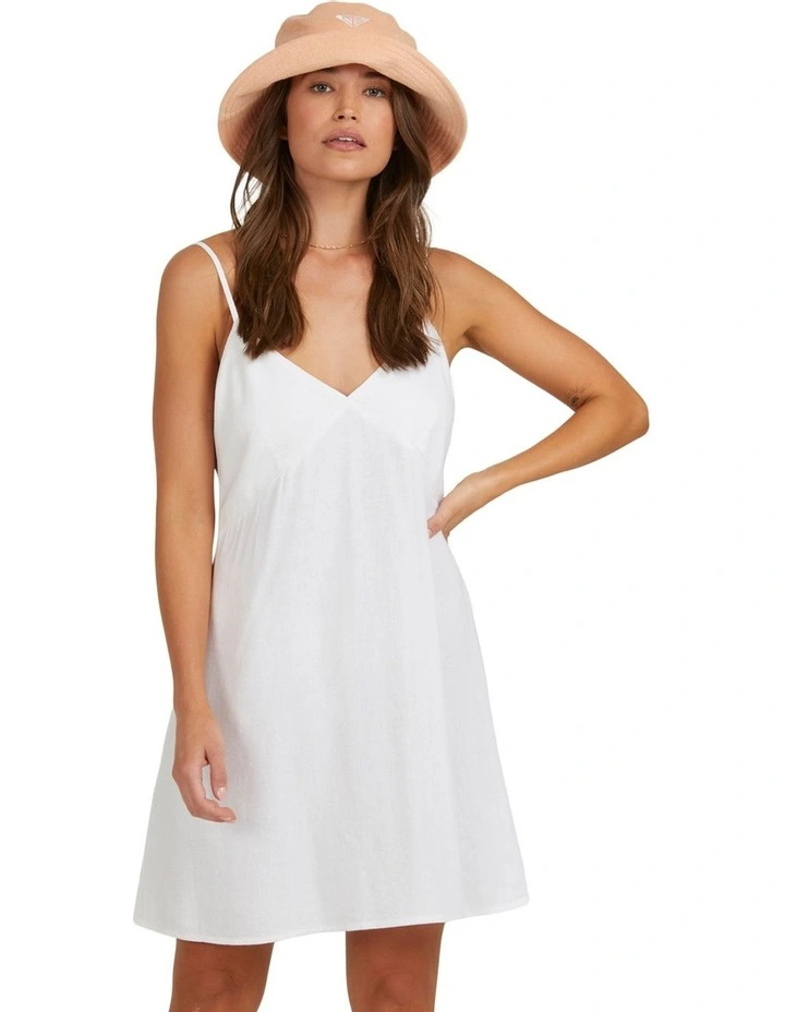 Santorini Slip Dress in White