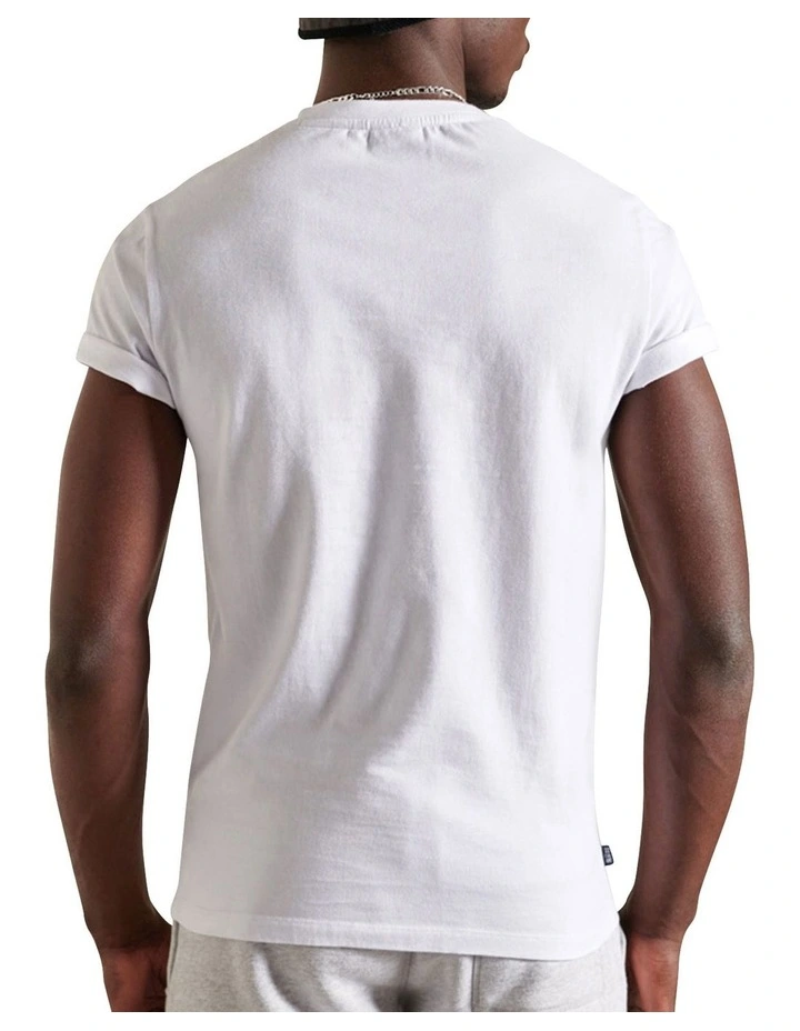 Vintage Logo Embroidery T-Shirt in White