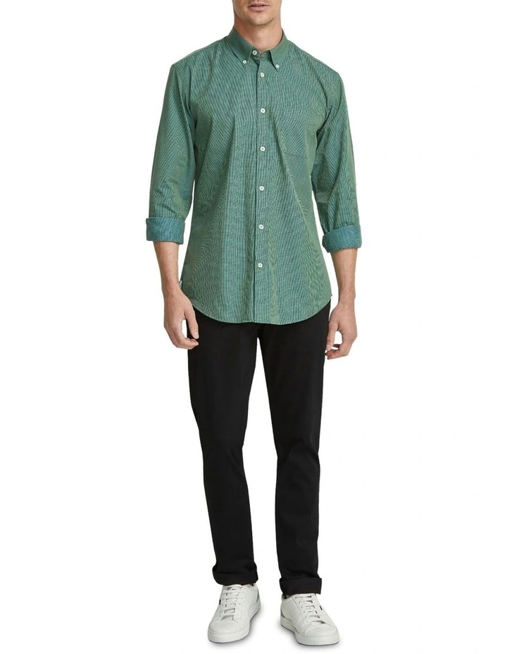 Uxbridge Regular Fit Cotton Shirt in Green