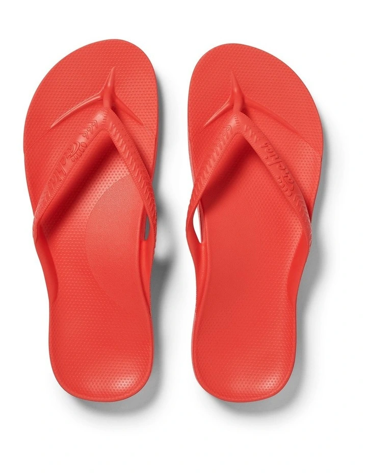 Arch Support Thongs in Coral
