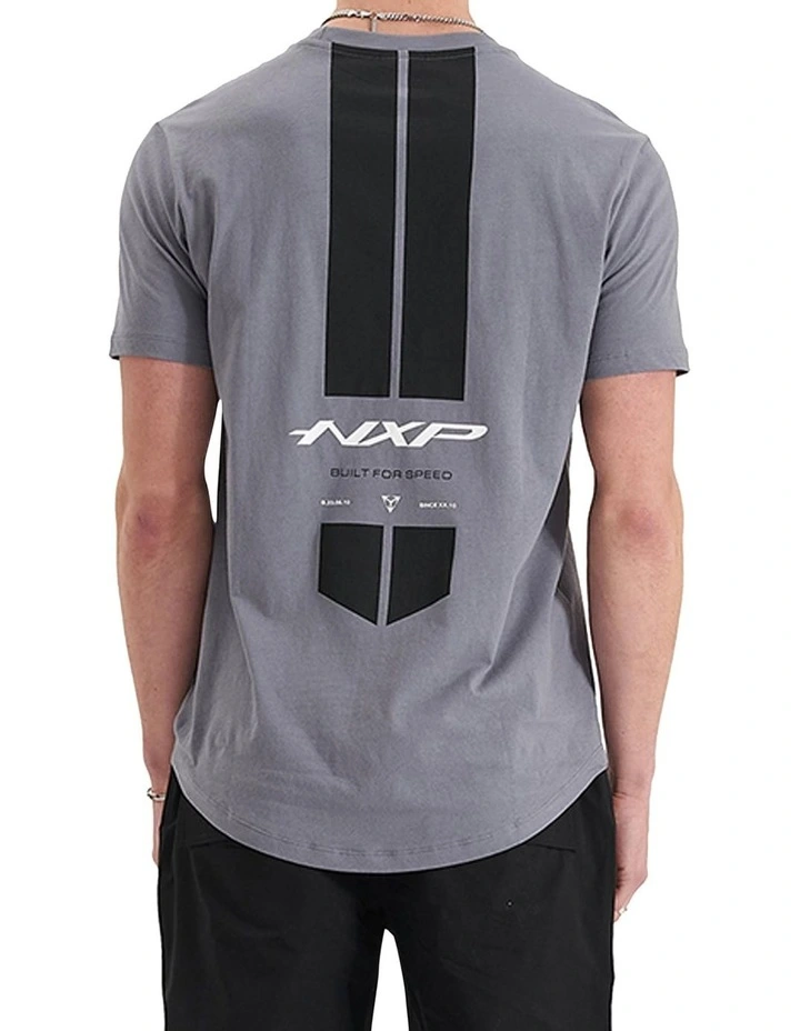 Column Dual Curved Tee in Steel Grey