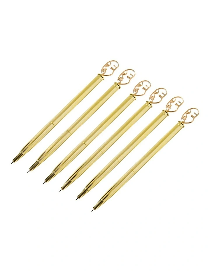 16cm Moon Phase Pen Face Topper in Gold