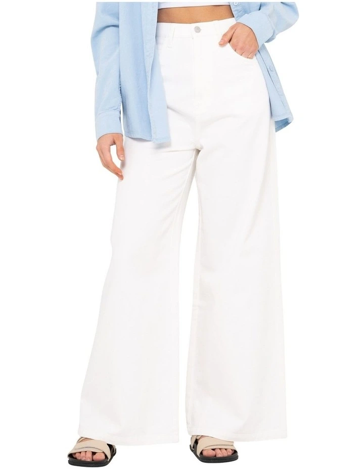 Hansen High Waisted Pant in White