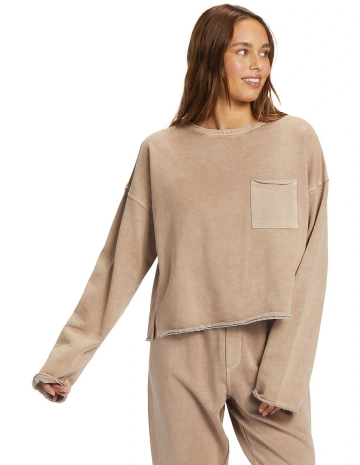 Doheny Pullover Pocket Sweatshirt in Root Beer