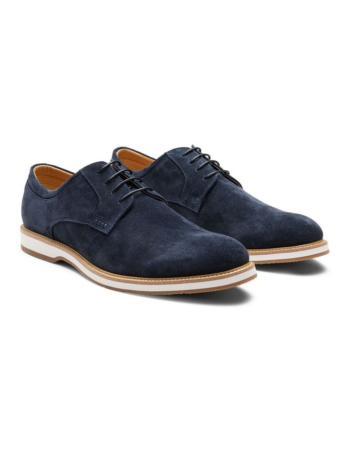 Hardy Suede Derby Shoes in Navy