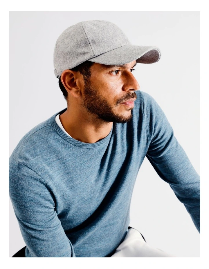 Brushed Cap in Grey