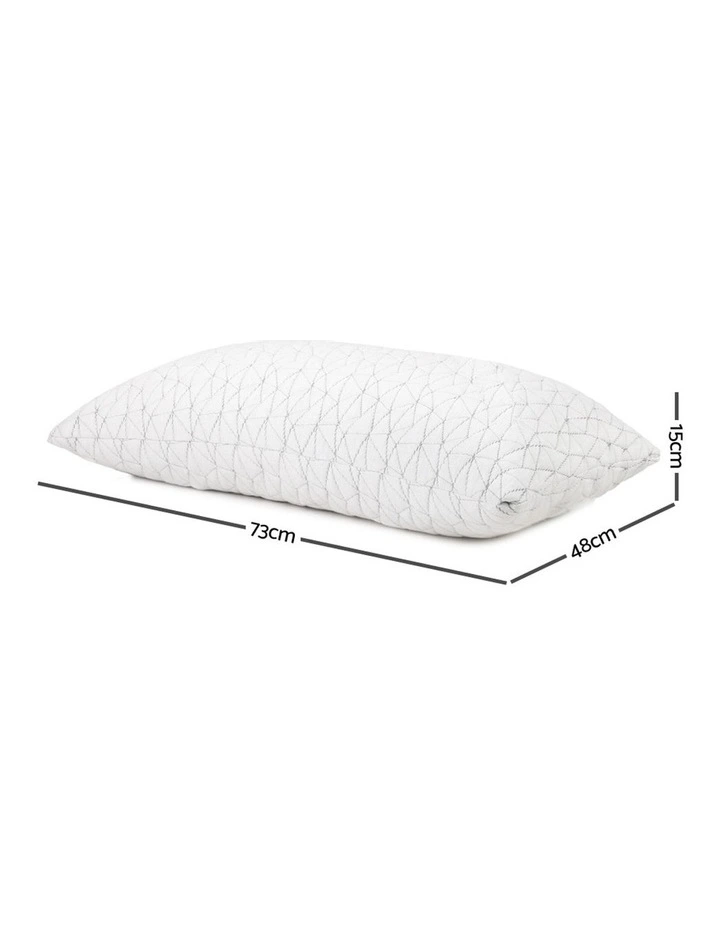 Set of 2 Rayon Single Memory Foam Pillow