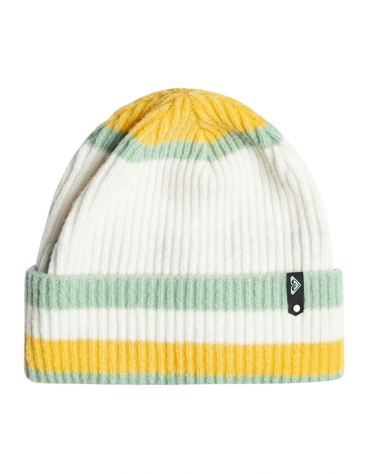 Gold Hope Beanie in Egret