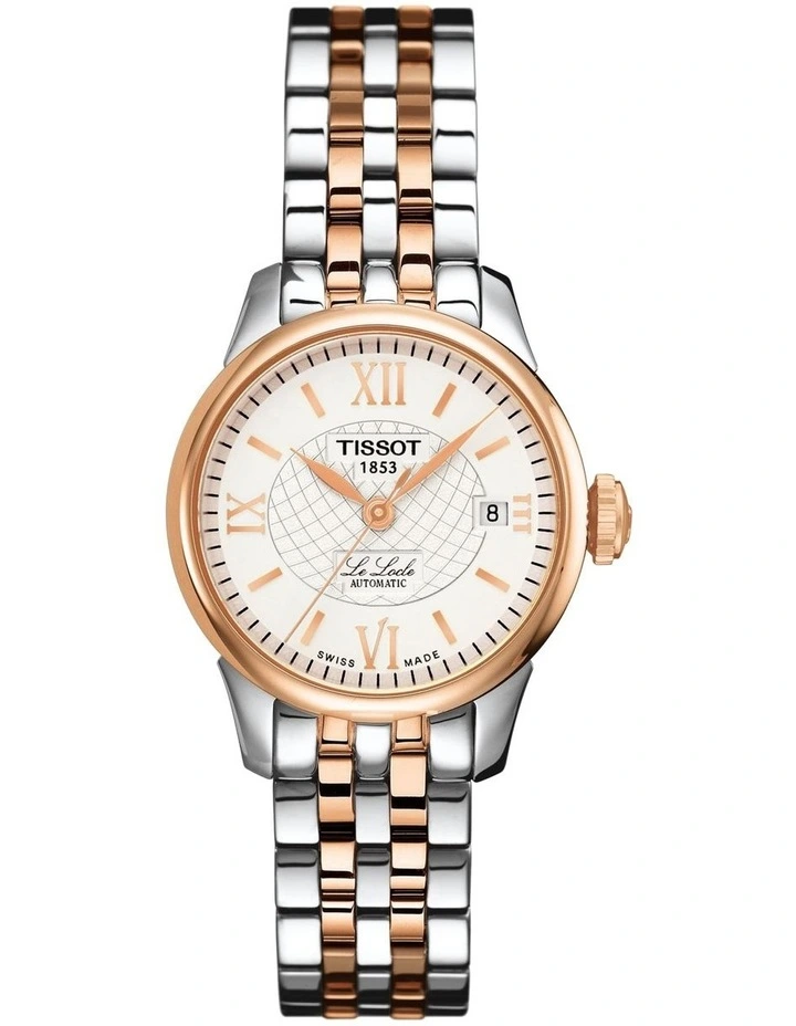 Le Locle Lady Automatic T41218333 Automatic Watch in Grey/Rose Gold