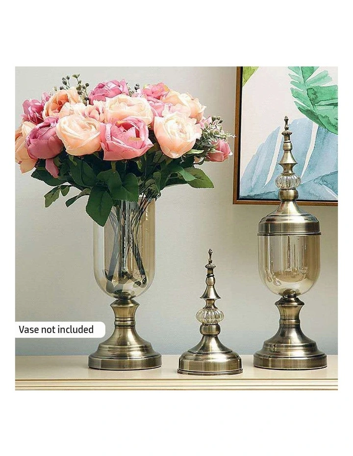 3 Pieces Artificial Silk with 15 Heads Flower in Assorted