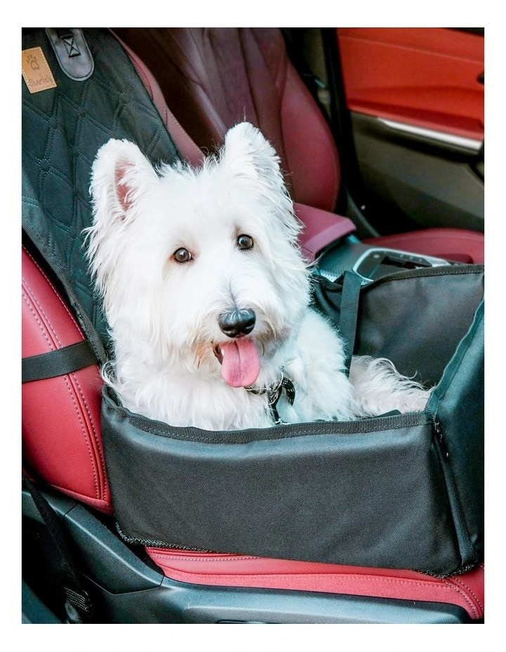 Adventure Car Seat Protector For Dogs in Black
