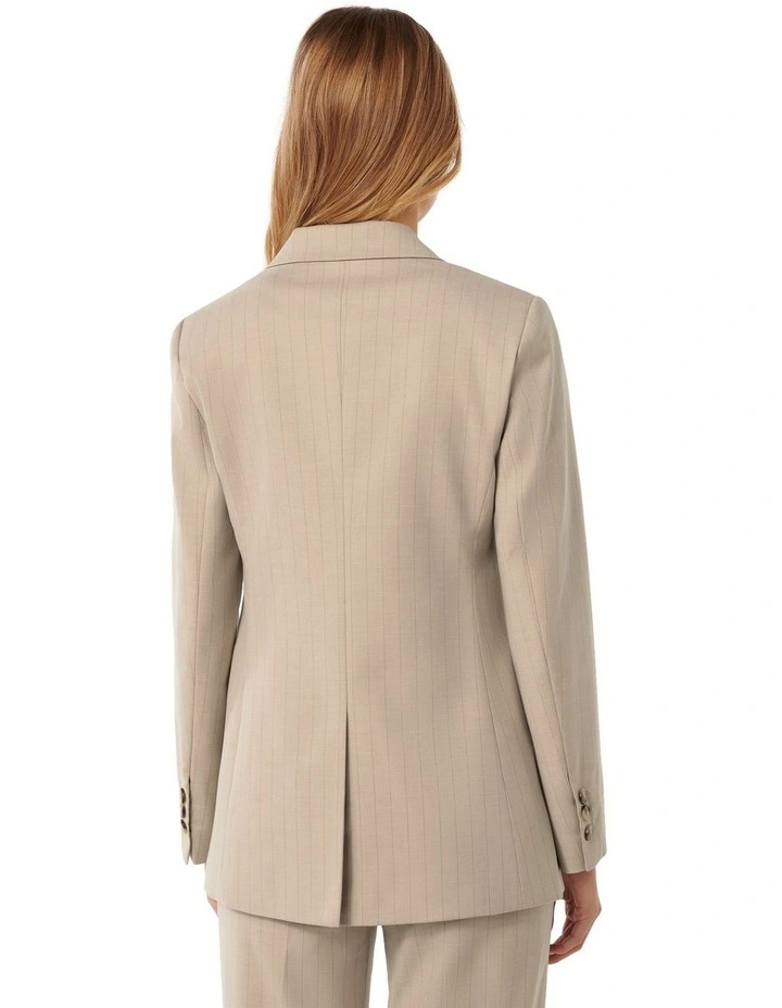 Charli Double Breasted Blazer in Neutral