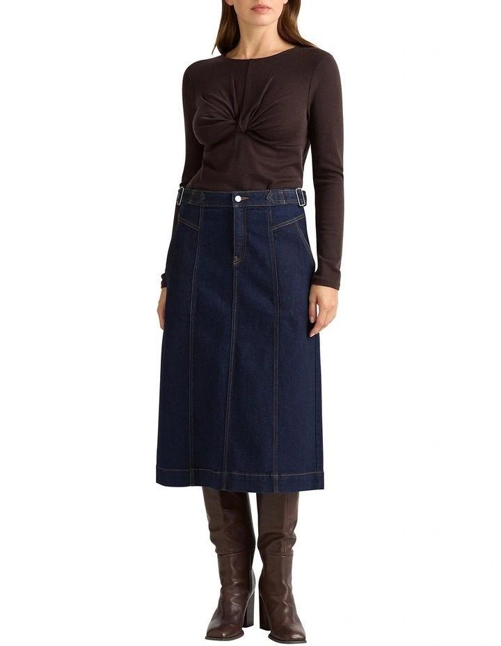 Fiya Wool Top in Port