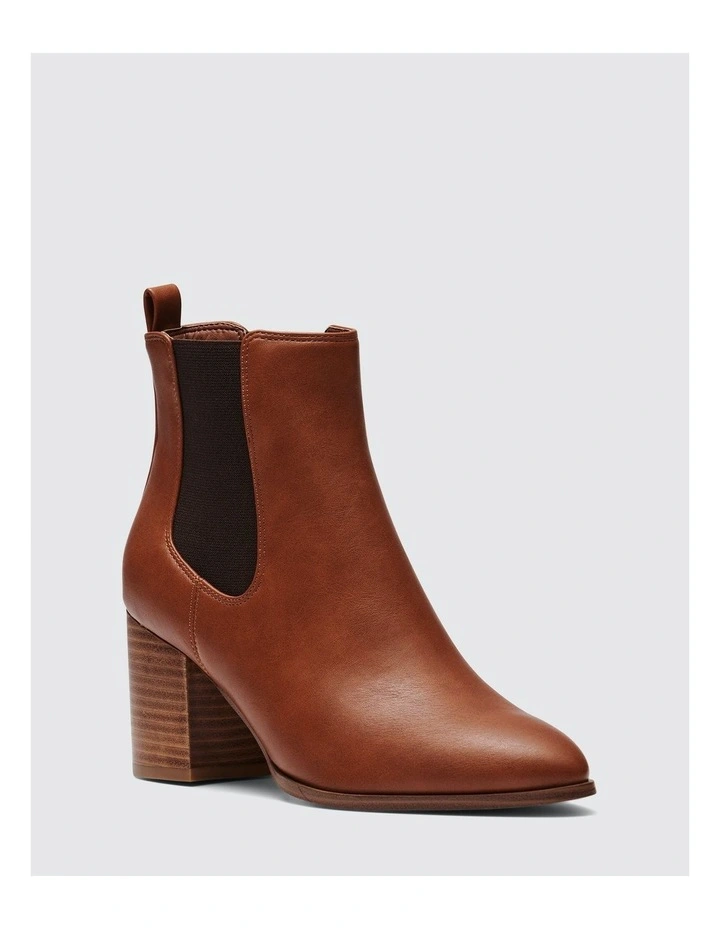 Cinderella Ankle Boots in Dark Camel