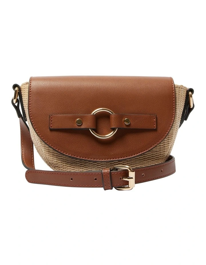 Gabe Bag in Tan/Raffia