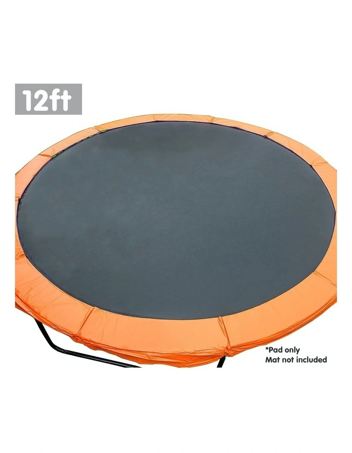 Replacement Trampoline Pad Reinforced Outdoor Round Spring Cover 12ft Orange