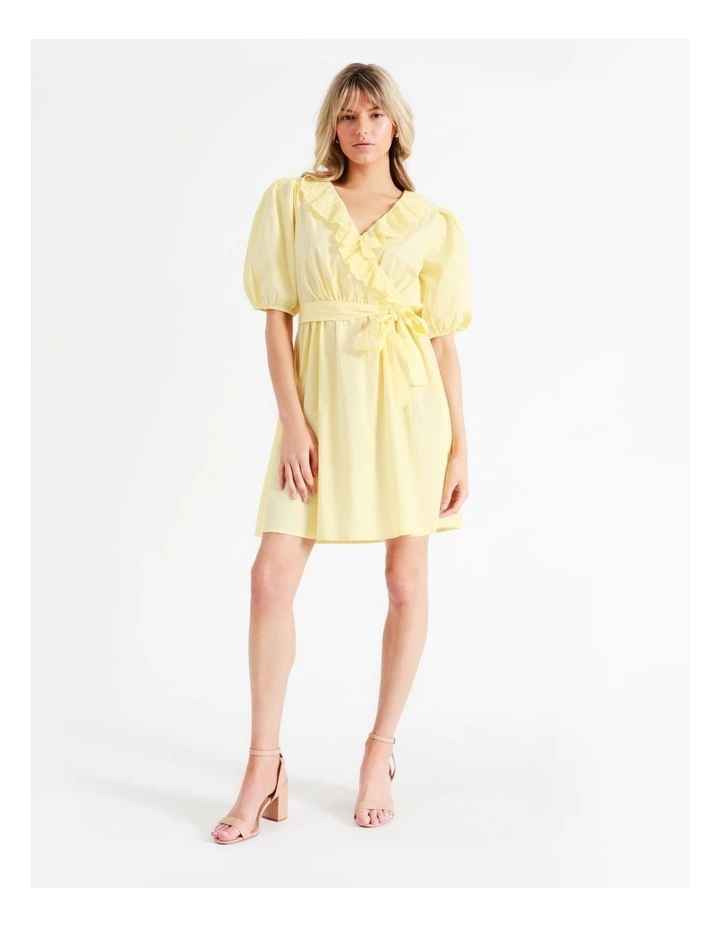 Ollie 2/4 Sleeve Dress in Lemon Meringue