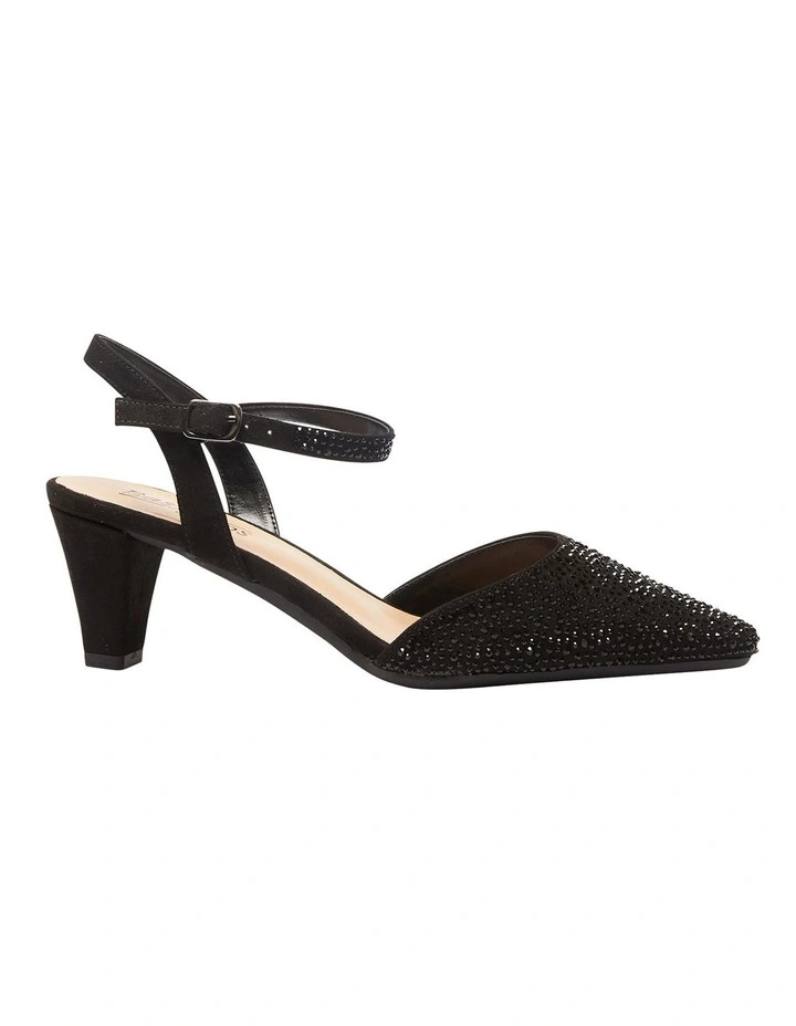 Adelle Heeled Shoes In Black Fabric