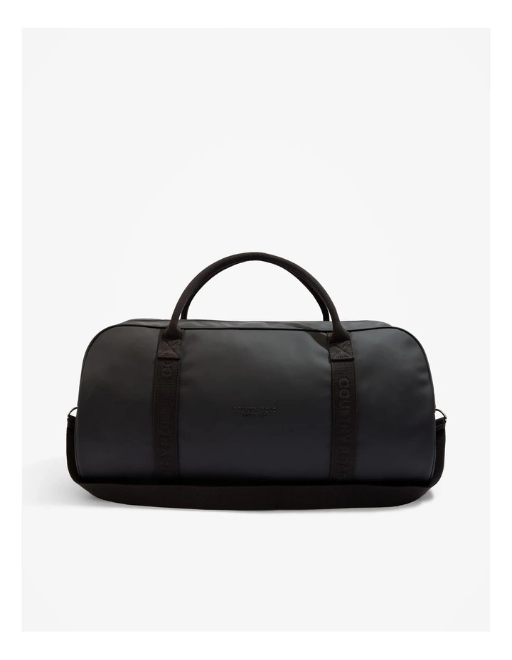 Coated Logo Tote in Black