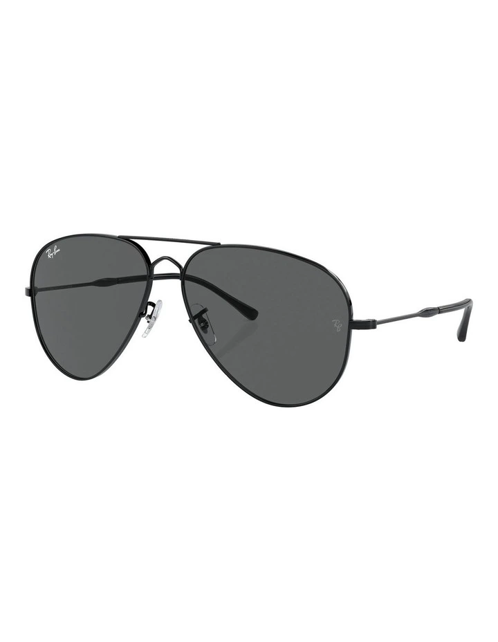 Old Aviator Sunglasses in Black