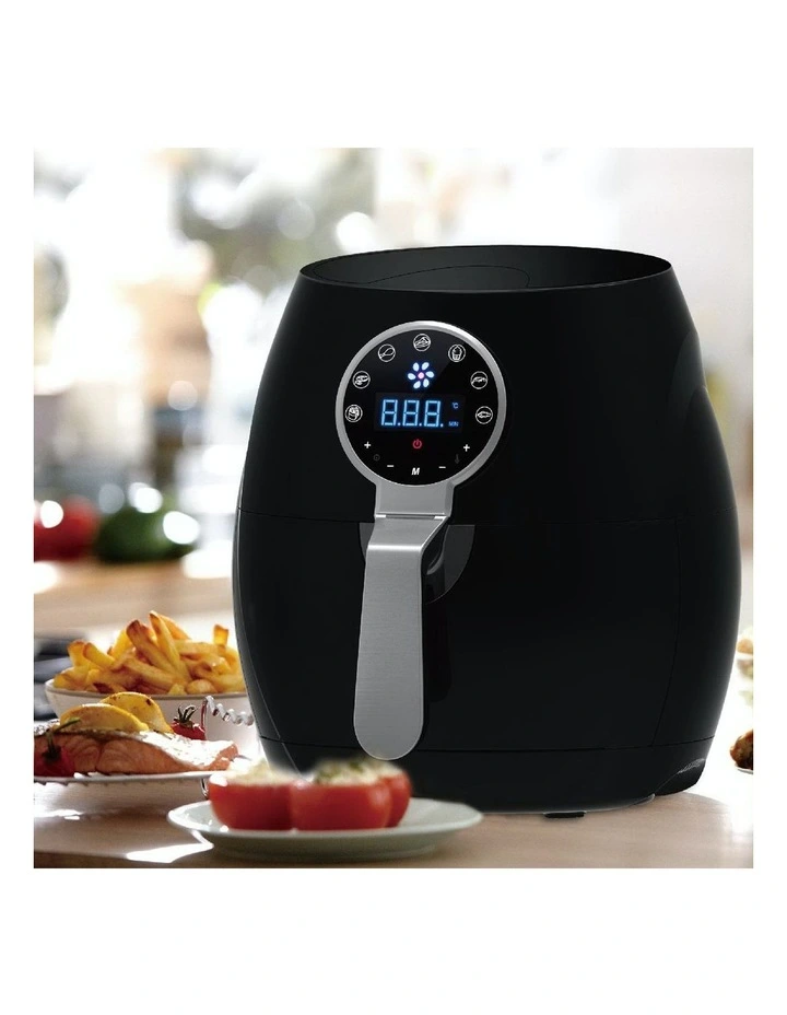 Touch Screen Digital Air Fryer 5L in Black
