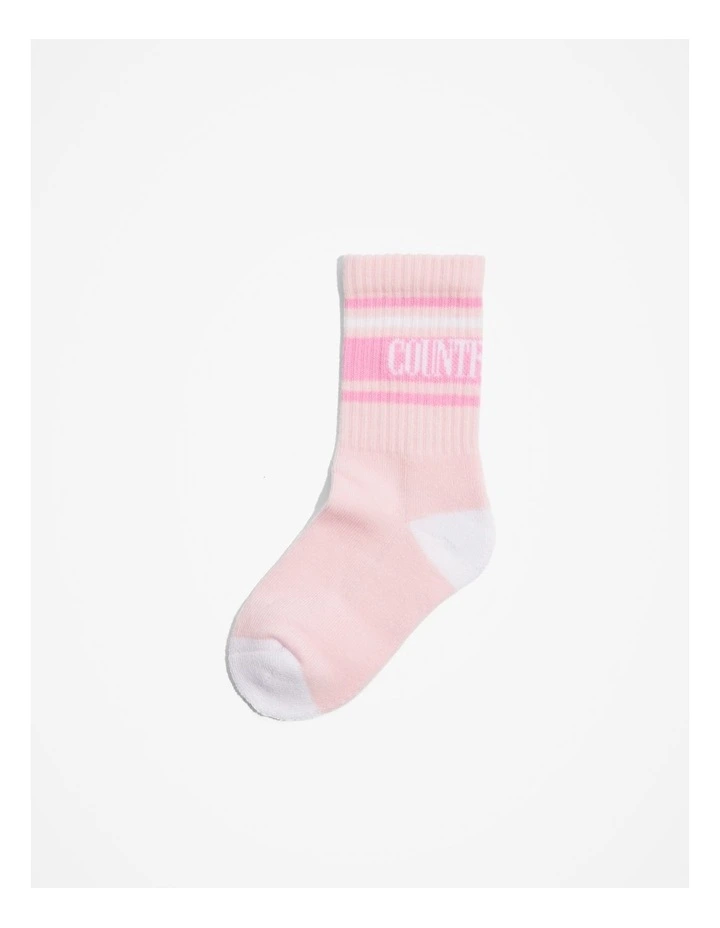 Unisex Heritage Sock in Pale Pink