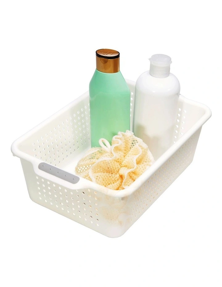 Small Storage Basket in White