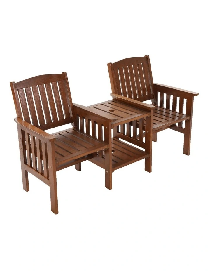 Wooden Garden Bench Chair Table Loveseat
