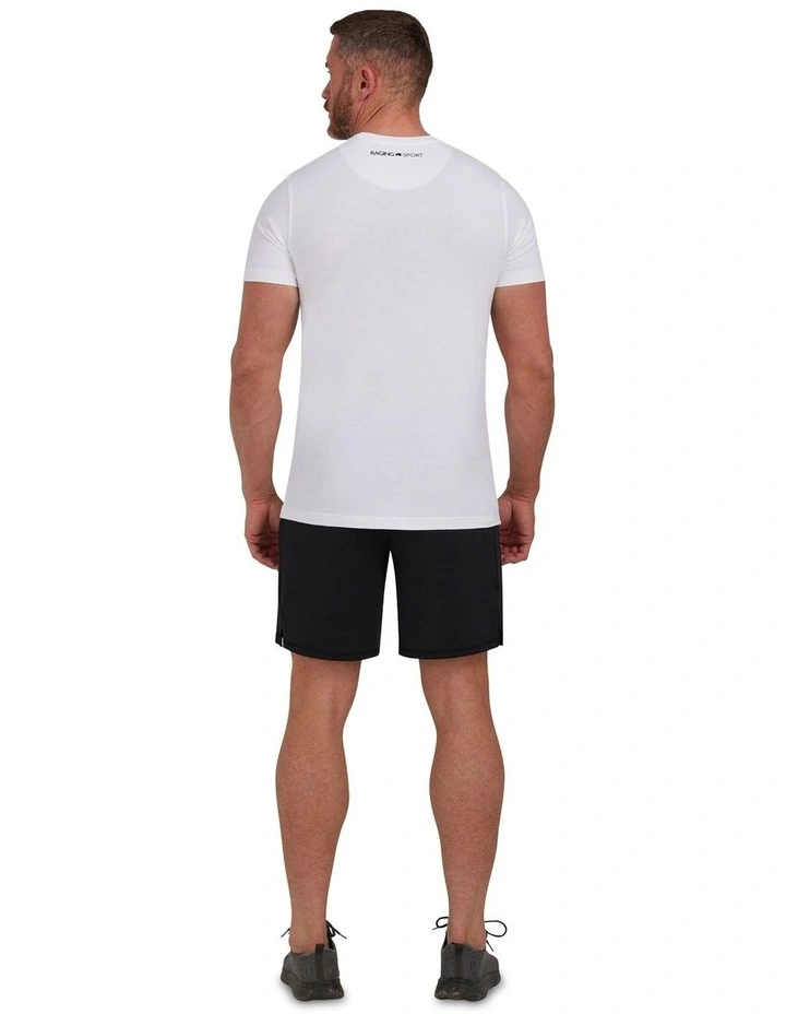 Halftone Casual T-shirt in White