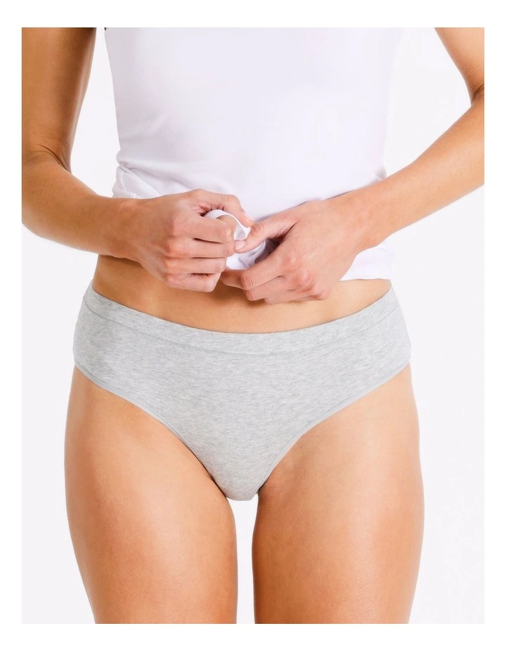 Organic Cotton Bikini in Grey Marle