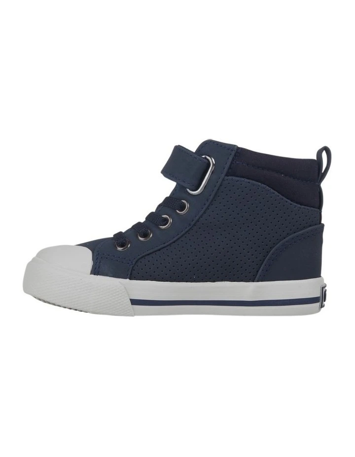 Miko Hi Top Navy Sneakers