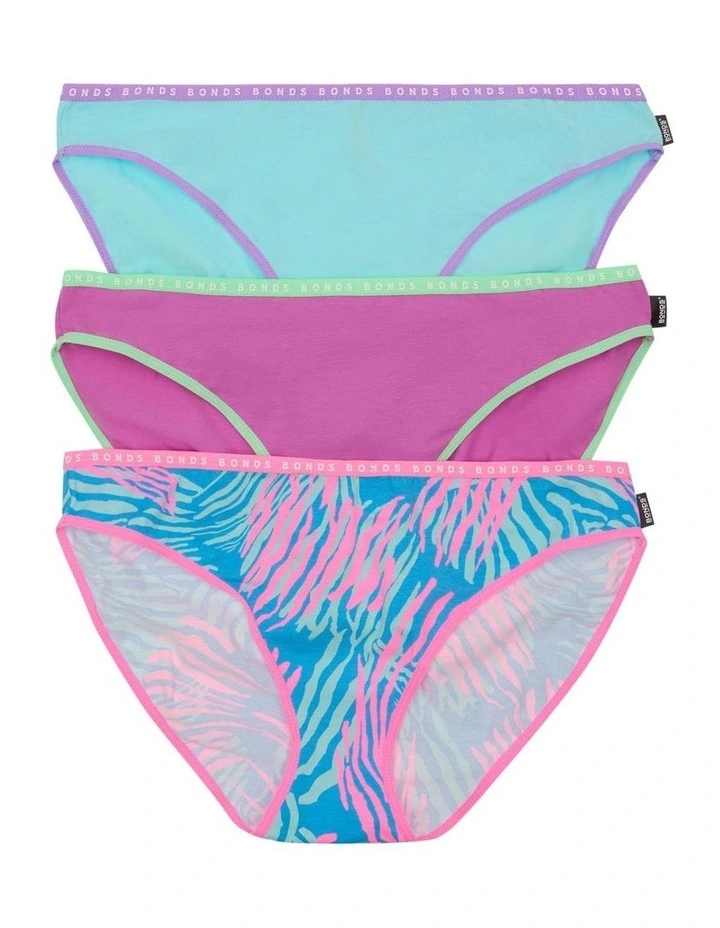 Hipster Bikini 3 Pack in Sunset Safari