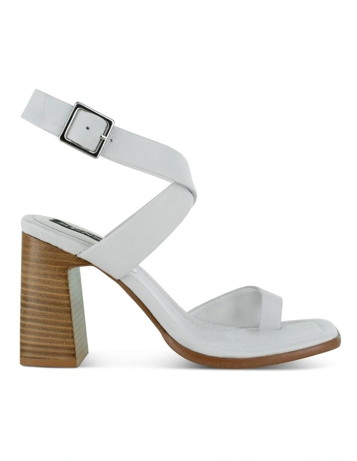 Chrissy Heeled Sandals in White