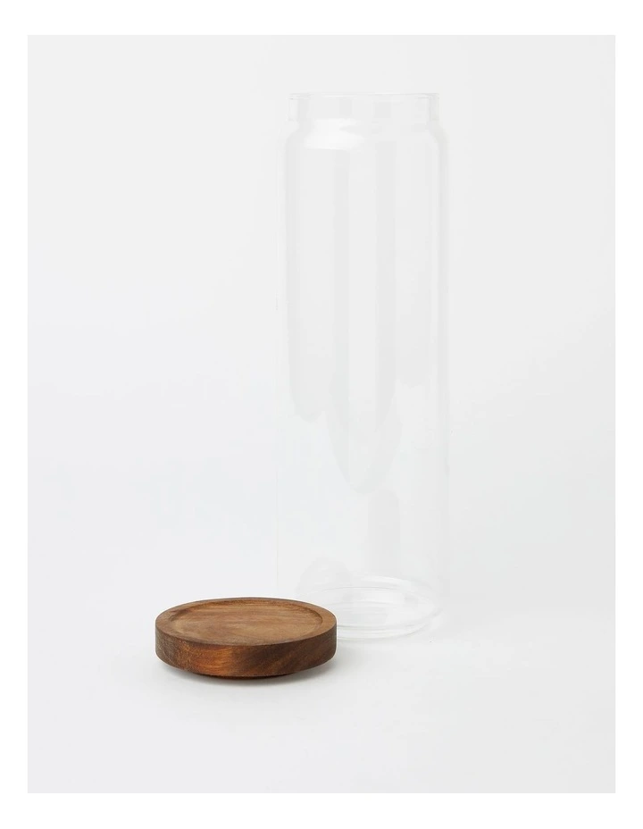 Storage Jar with Acacia Lid 1550ml in Bamboo/Glass