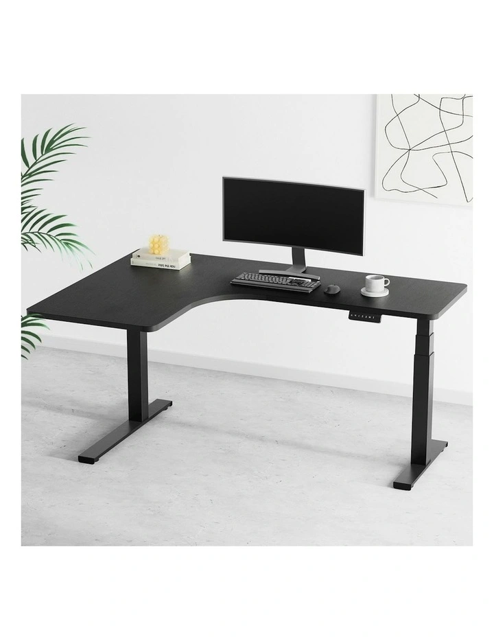 L-shape Standing Desks 160cm in Black