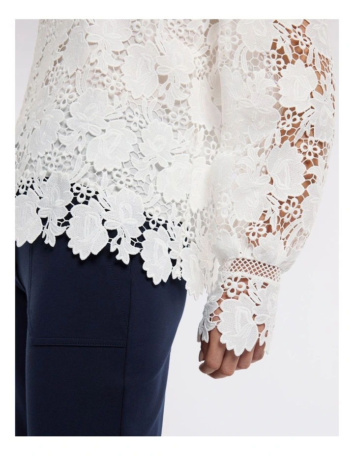 Katrina Blouse in Ivory