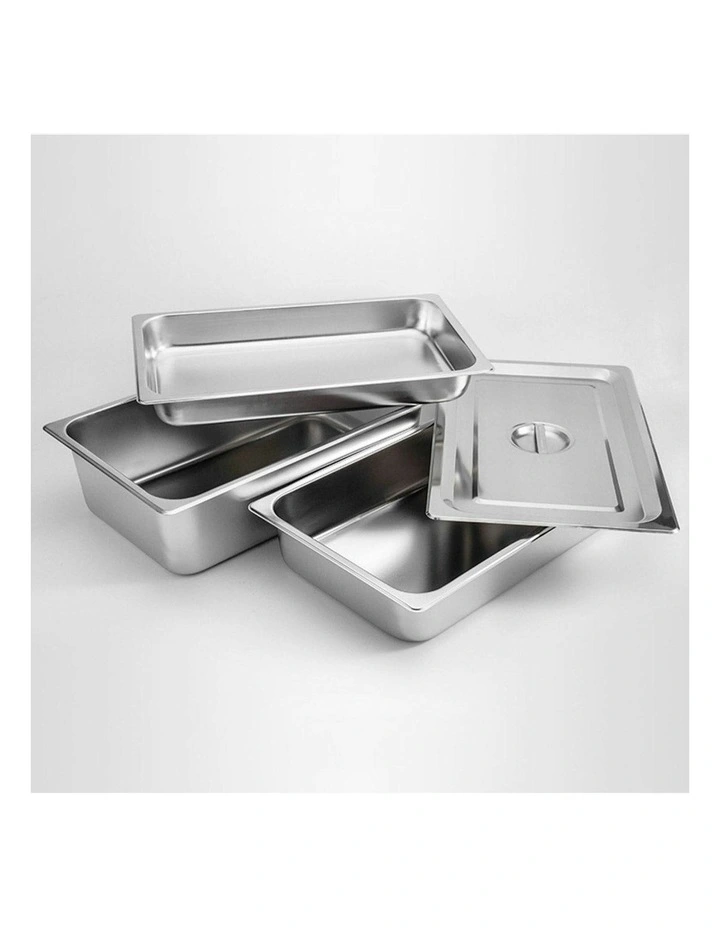 Gastronorm Deep Stainless Steel Tray in Silver