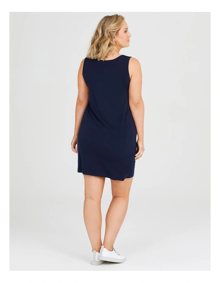 Luna Base Slip Body Dress in Dark Indigo
