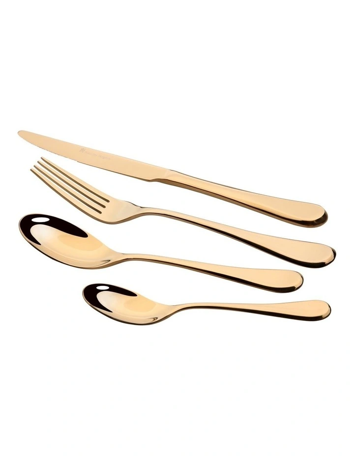 Chelsea 56 Piece Cutlery Set in Gold