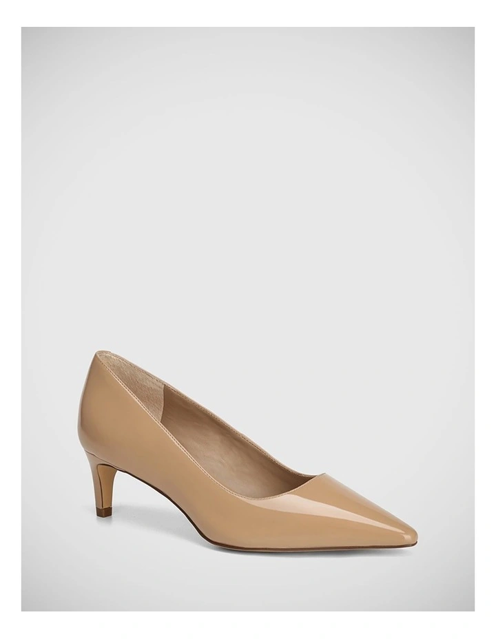 Julia Leather Pump in Hazelnut