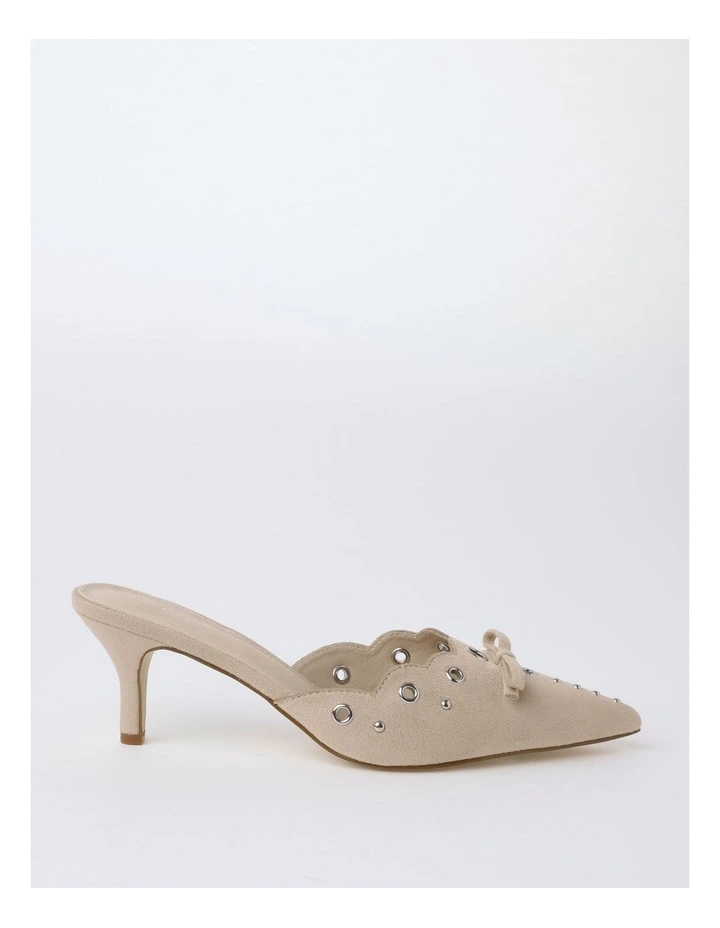 Sierra Heeled Shoes in Stone Micro