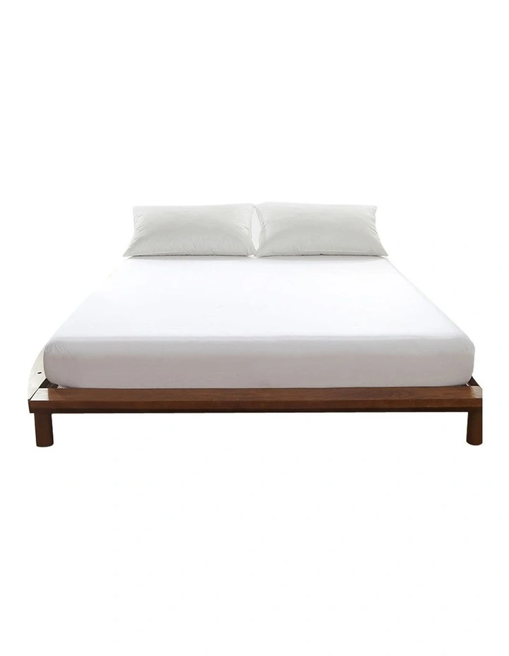 Waterproof Mattress Protector with Bamboo Fibre Cover King Size in White