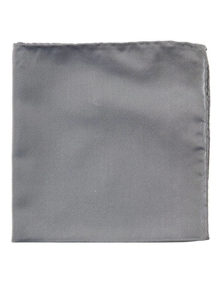 Formal Silk Pocket Square in Pewter