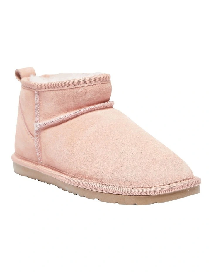 Pillow Pink Suede Slippers