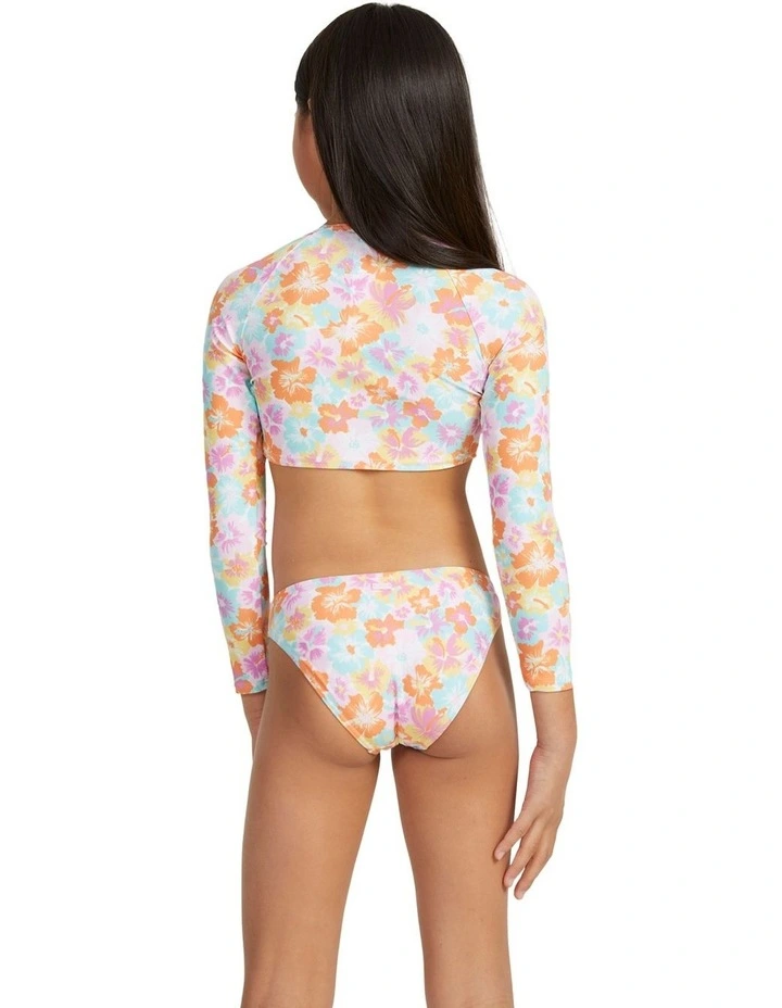 Floraya Long Sleeve Two-Piece Rashguard Set in Autumn Sunset Floraya