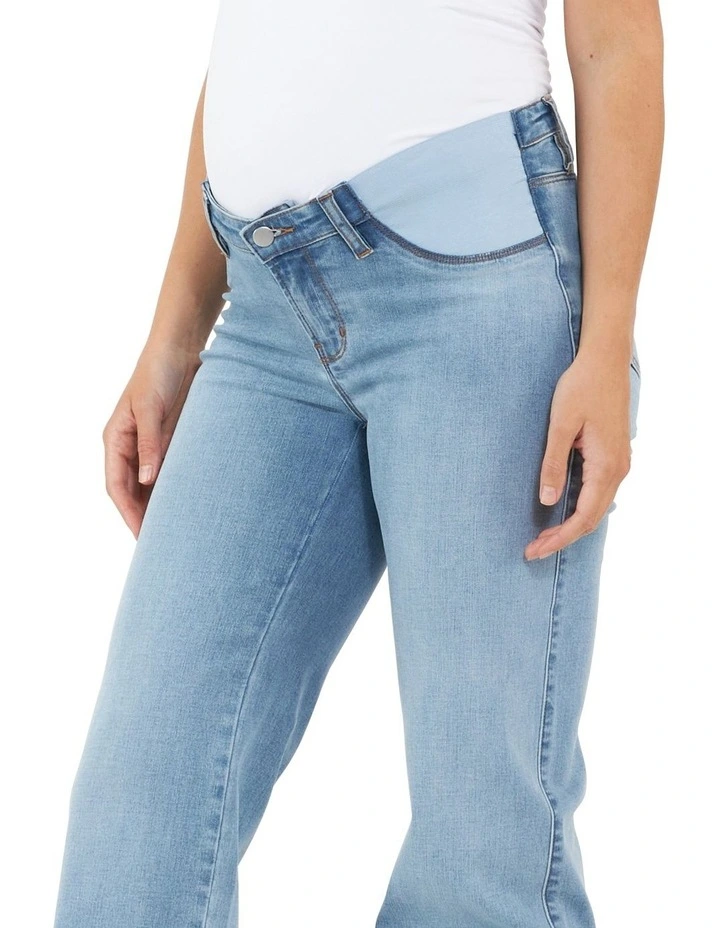 Kyle Wide Leg Jeans in Light Blue
