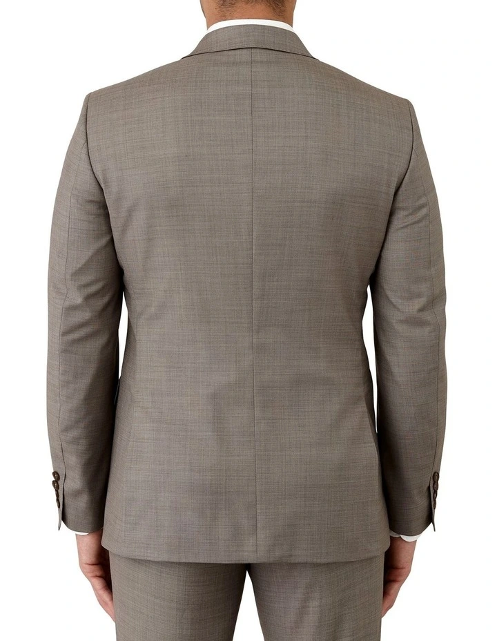 Stefano Tailored Fit Jacket In Taupe