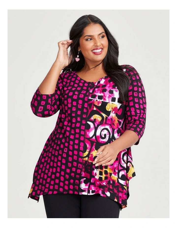 Natural Chiara Tunic in Print