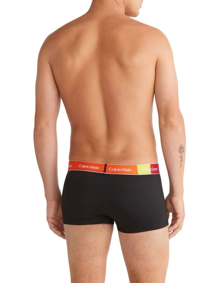 Pride This is Love Micro Colorblock Low Rise Trunk in Black